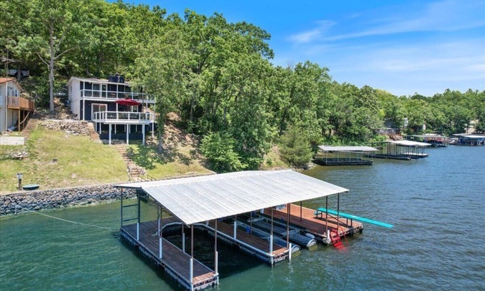 Rocky Mount House | Gentle Lakefront Home - Hot Tub, Boat Slip, Smart TVs, Firepit, Sleeps 8