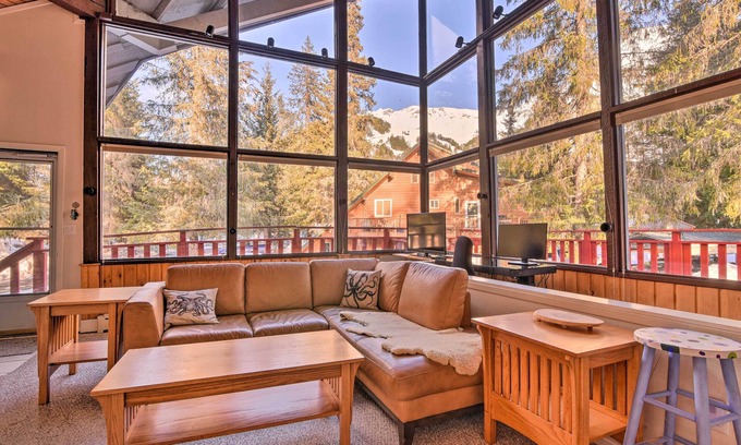 Alyeska Cottage | Girdwood Getaway w/Slope Views: Walk to Lift!