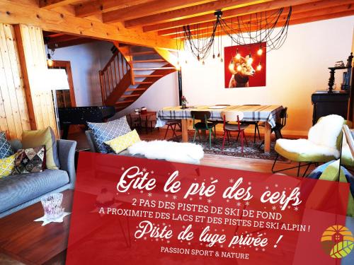 La Bresse House | ⁂ GITE LE PRES AU CERF [CLEDICIHOME] 2 steps from the LISPACH resort/PRIVATE toboggan run! SNOWSHOE DEPARTURE ⁂