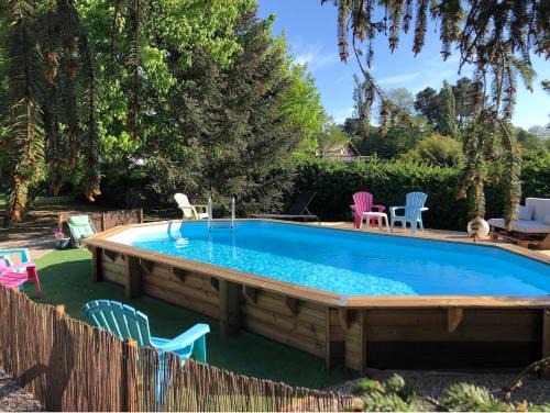 Saint-Morillon House | Gites d'Ici et d'Ailleurs 1 & 2 -famille ou groupe- Dépendances dans propriété proche Bordeaux et Bassin Arcachon