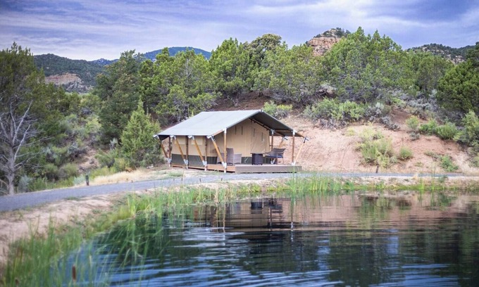 Collbran RV Rental | Glamping Safari Tent One