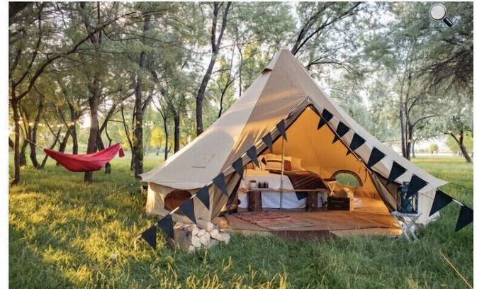 Kenai RV Rental | Glamping Tent 2 @ Moose Tracks Lodging