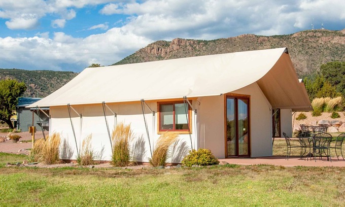 Canon City Cabin | Glamping Tent Double Queen - Royal Gorge Cabins