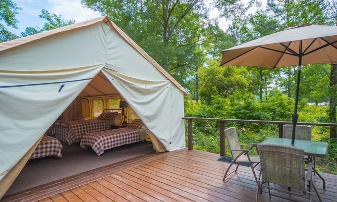 Rupert Cabin | Glamping tents overlooking a 70 acre lake