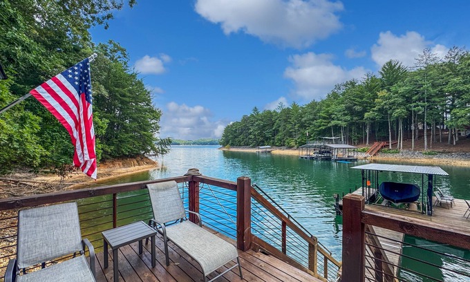 Blue Ridge House | Gleesome Inn - Waterfront | Private Dock | Stunning Views!