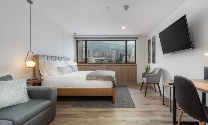 La Aguacatala Apartment | Go Living 1314 · Amazing Loft with kitchenette, AC, co-work and GYM