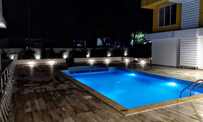 Vagator Apartment | Goafica Studio with Pool View with Private Kitchen