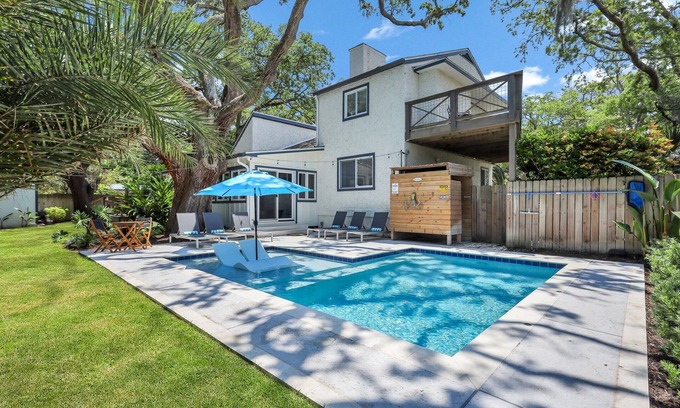 East Beach House | Goin' Coastal! Completely Renovated East Beach Home | New Heated Pool!