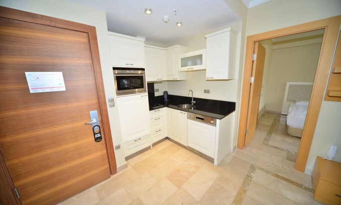 Alanya Apartment | Gold city 5 stars resort 2+1 appartement with sea view and aquapark