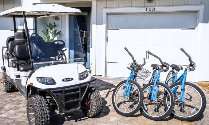 Seagrove Beach House | Golf Cart! Walk or Bike to Beach & Pool! ~ Crew Rest at 30A Townhomes on 30A