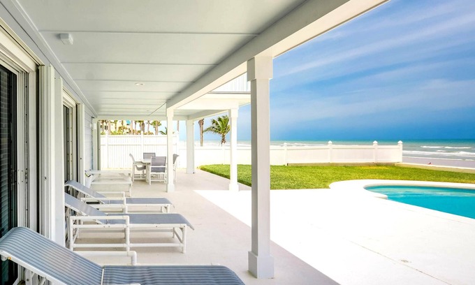 New Smyrna Beach House | Gorgeous 8Br /7Bath Oceanfront Home with Heated Pool