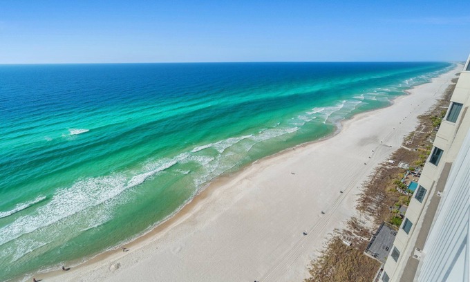 Panama City Beach Condo | GORGEOUS Beach Front 2BR/2BA w/Chair Service ! THOSE VIEWS! -SNOWBIRD OPTIONS!