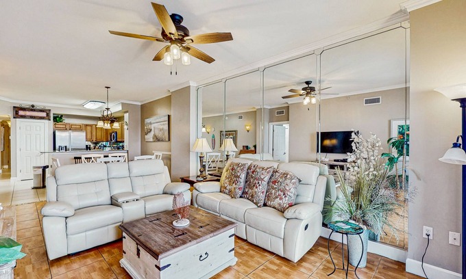 Panama City Beach Condo | Gorgeous beachfront condo, shared pool and beach access
