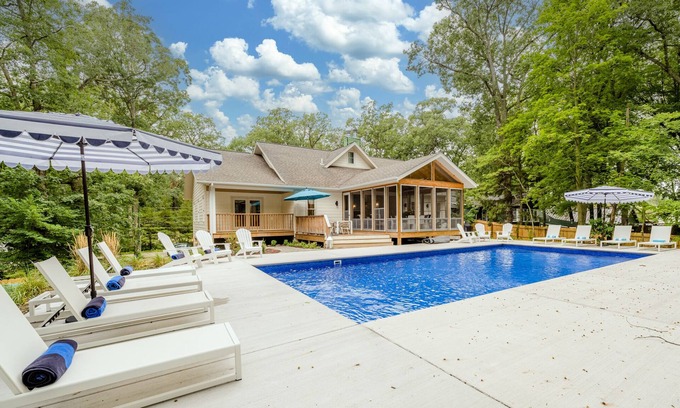 Grand Beach House | Gorgeous Grand Beach Home With Private Pool!