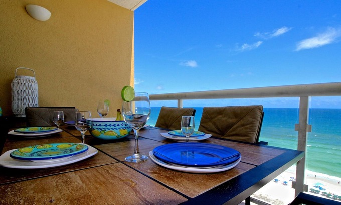 Pensacola Beach Condo | Gorgeous Gulf Front View Right on the White Sands of Pensacola Beach.