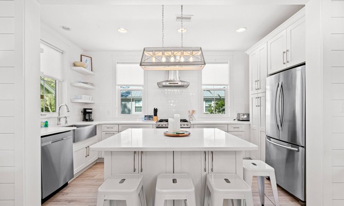 Dune Allen Beach House | Gorgeous Key West-style cottage with porch, screened lanai, grill, AC, & WiFi