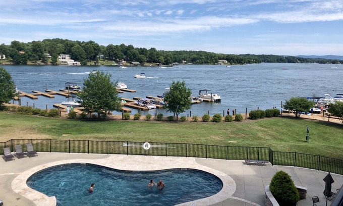 Westlake Corner Condo | Gorgeous lake front condo w/large balcony & views!