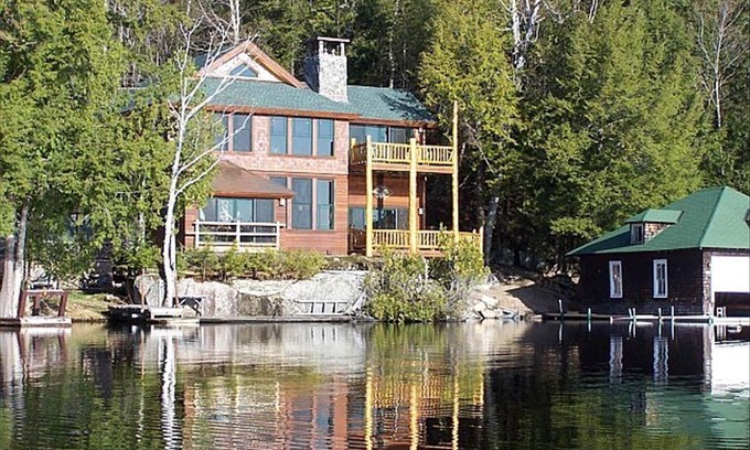 Tupper Lake House | Gorgeous New Home on Upper Saranac Lake with Boathouse