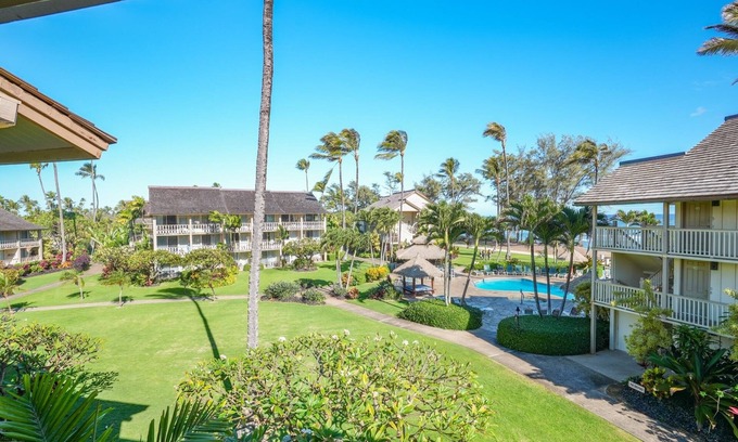 Wailua Apartment | Gorgeous Ocean View Studio | Steps Away From Beach