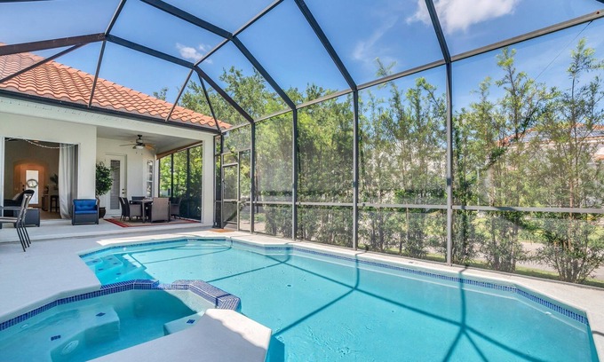 Reunion House | Gorgeous Private Pool Home With Hot Tub Close To Disney