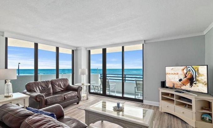 Daytona Beach Condo | Gorgeous Sunrises- Very Private Beach- Half Mile north of Hardrock Hotel