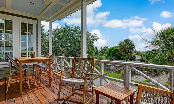 Savannah Beach House | Gorgeous Tybee Home with Elevator, Walk to Beach!