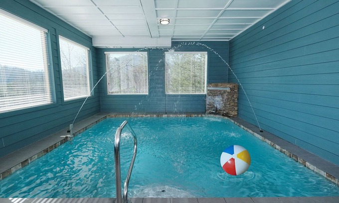Sevierville Cabin | Grace Place - Private Indoor Pool, Hot Tub, Views, Theater, and more!