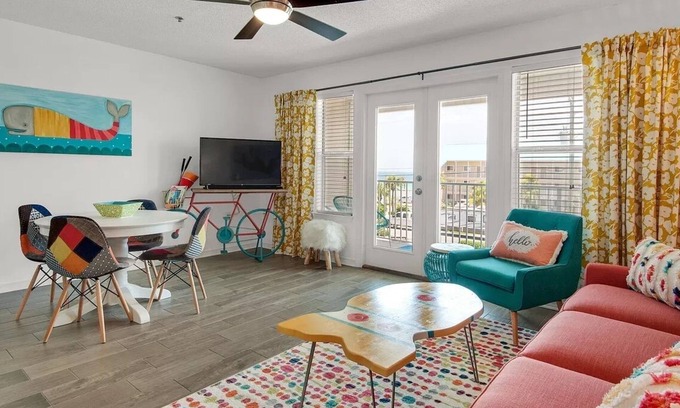 Crystal Beach Condo | Grand Caribbean East 308~Scenic 98 Destin Crystal Beach~Gulf View~Pool & Hot Tub