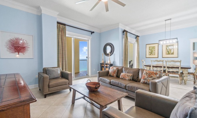 Panama City Beach Condo | Grand Panama 1-2203 - Pet Friendly, Penthouse, Beachfront, Pools, Free Golf Incl