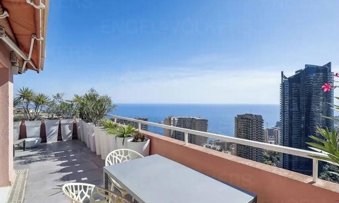 Beausoleil Apartment | Grand Penthouse Dernier Étage Face Tour Odeon vue Panoramique mer et Monaco