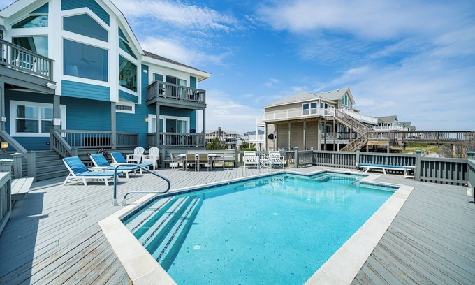 Ocean Hill House | Grand Seaside Escape w/Direct Beach Access!