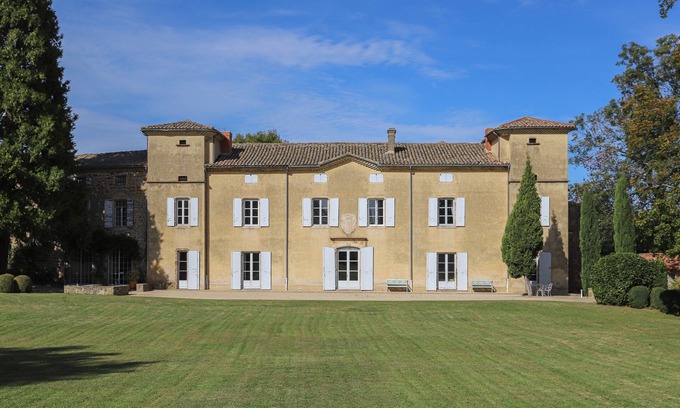 Saint-Romain-d'Ay Other | "Grande bastide du midi" in Ardèche -1h15 Lyon-exposé sud-terrasses-parc-piscine