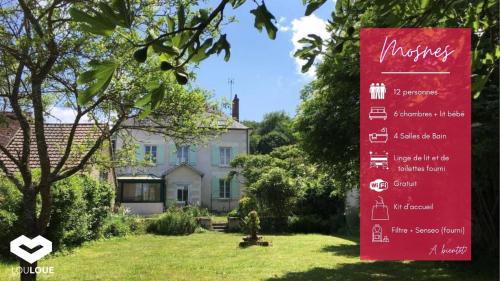 Mosnes House | Grande maison #6 chambres #Proche Amboise/Tours