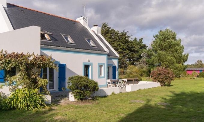 Locmaria House | Grande Maison avec Jardin Près de la Plage - 4 Chambres, WIFI et Cheminée - FR-1-418-5