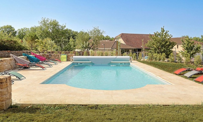 Assier Condo | Grange Roca Masia - Les Iris, jardin, piscine