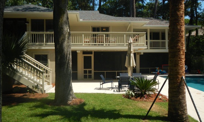 Sea Pines House | Great beach location. 3rd Row, 4 Bd/4 Bath, New Pool, New Renovation