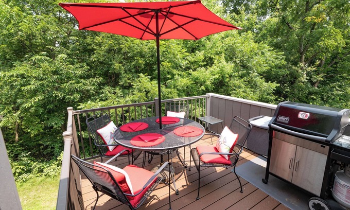 The Galena Territory House | Great Game Room, Steps to Resort & Hot Air Balloon Launch! Winter Lake Views!