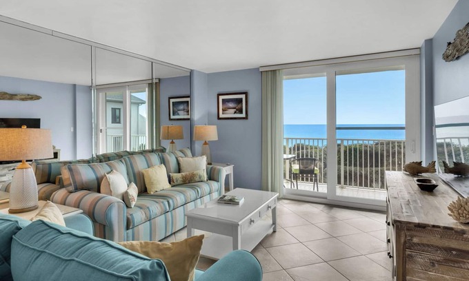 Seagrove Beach Condo | Great Location, Private Beach, Pool, Beach Chairs + Free Attraction Tickets!