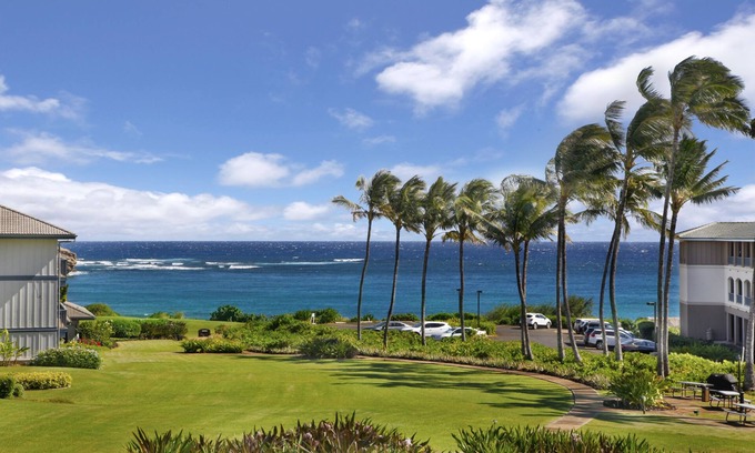 Poipu Condo | Great OCEAN VIEW. Walk to beach and GRAND HYATT.NEWLY RENOVATED IN 2024