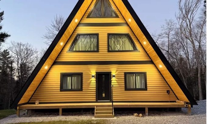 Killington House | Green Mountain Yay Frame - Gorgeous new construction A-frame cabin on 18 acres