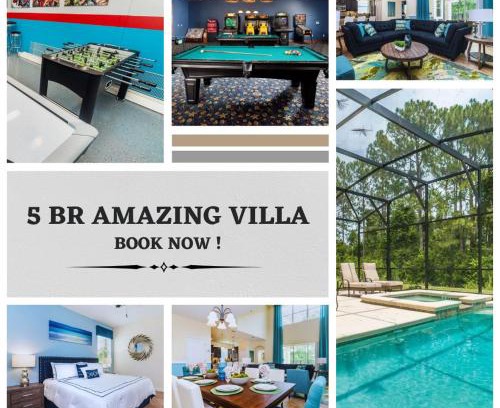 West Kissimmee Villa | GRH9253 - Paradise Palms Resort - 5 Bed 5 Baths Villa
