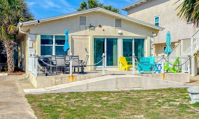 East End Condo | Ground-floor condo with gulf views, patio, sunroom, & easy beach access