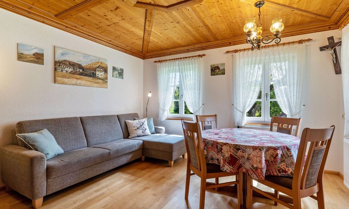 Nordrach Apartment | Ground floor holiday flat, 85sqm, 2 bedrooms, max. 4 persons with view of the farm garden