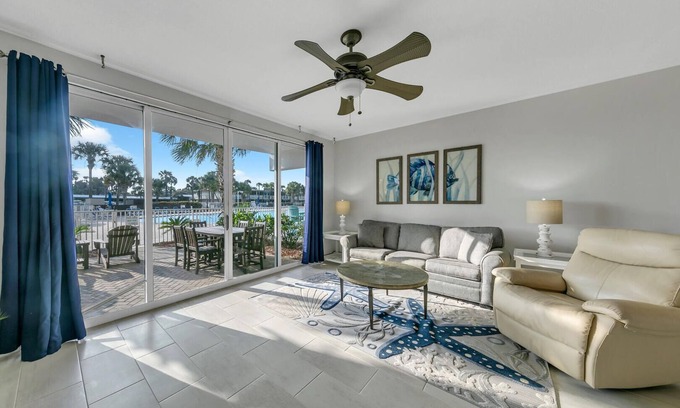 Fort Walton Beach Condo | Gulf 103-REMODELED-GROUND FLOOR-WALK OUT TO POOL OR BEACH-Closest to the Beach @ DW