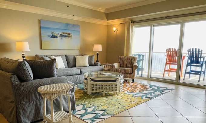 Orange Beach Condo | GULF FRONT 2 bed 2 bath 1700 sq ft with amazing amenities! 2 master king suite
