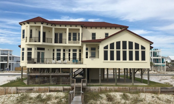 Navarre Beach House | Gulf Front, 3 Gulf Front Master Suites, Heated Balcony Pool