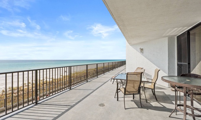 West Panama City Beach Condo | Gulf-Front at Aquavista w/Pool, Hot Tub & Sunset Views