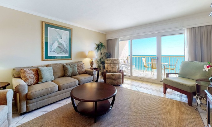 Gulf Shores Condo | Gulf-Front Condo w/Shared Outdoor Pool, Private Balcony, Great Views, Central AC