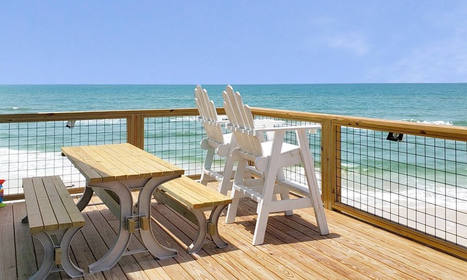Cape San Blas Condo | Gulf Front Home with Million Dollar views! Directly on the beach, steps to the water.