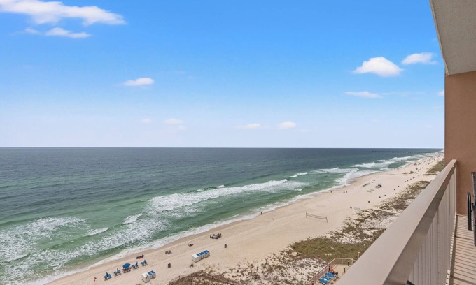 Panama City Beach Condo | GULF FRONT Master in Sunrise Beach with AMAZING VIEWS! Sleeps 7!